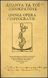 Alte Ausgabe des Corpus Hippocraticum